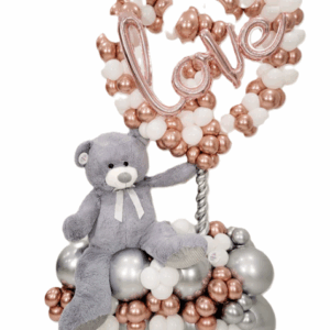 זר בלונים דובי