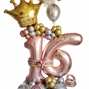 זר בלונים יום הולדת 16