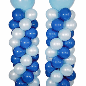 סט1 עמודי בלון כחול
