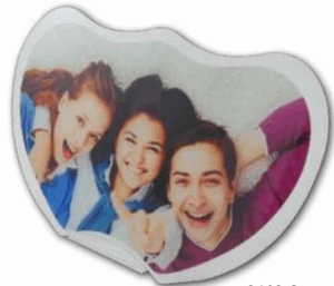 זכוכית דקה עם מעמד - תפוח