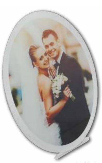 זכוכית דקה עם מעמד - אליפסה 20-25 ס"מ