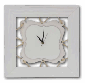 שעון חבלים מהודר לבן