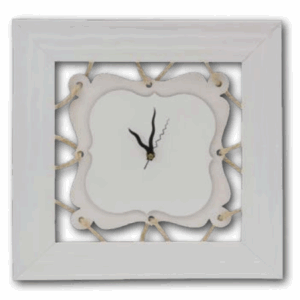 שעון חבלים מהודר לבן