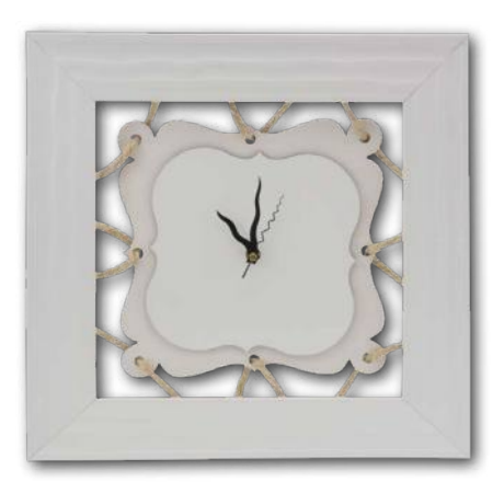 שעון חבלים מהודר לבן