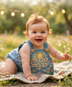 אוברול לתינוק מודפס