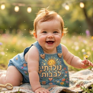 אוברול לתינוק מודפס