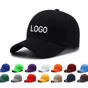 כובעי בייסבול שחורים בהתאמה אישית עם לוגו JIUSI OEM, כובעי ספורט יוניסקס עם מצחייה קמורה, 6 פאנלים, פוליאסטר, רצועה מתכווננת