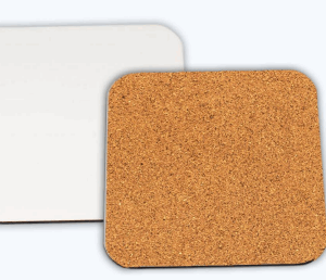 תחתית לכוס בצורת מרובע עם שעם