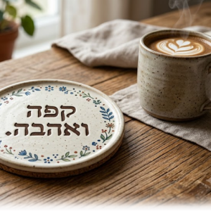 תחתית לספל מקרמיקה עגול