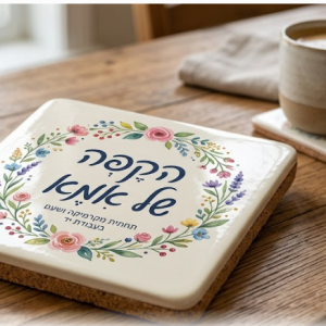 תחתית לספל מקרמיקה מרובע